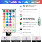 ANJAYLIA 99FT 300 LED Color Changing Rope Lights, 18 Colors Outdoor String - Image 4
