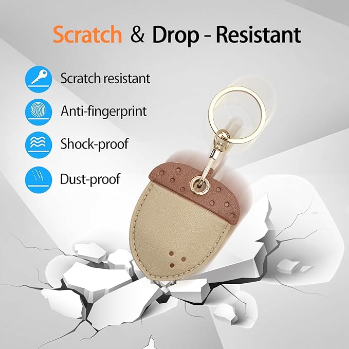 Leather Keychain Case Holder Compatible - Image 3