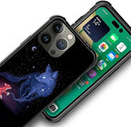 for iPhone 12 Pro Max Case, Galaxy Fox Wolf Pattern Graphic Design Girl Boy - Image 3