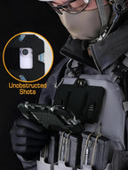 Tactical Gear Plate Carrier Vest Accessories Phone Chest Mount Holder - Image 2
