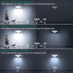 Solar Lights Outdoor, 6000LM 310 LEDs Dual Motion Sensor Solar Flood Lights 6 - Image 8