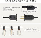 DAMAING Outdoor String Lights 50 FT Waterproof Patio Light String Lights - Image 4