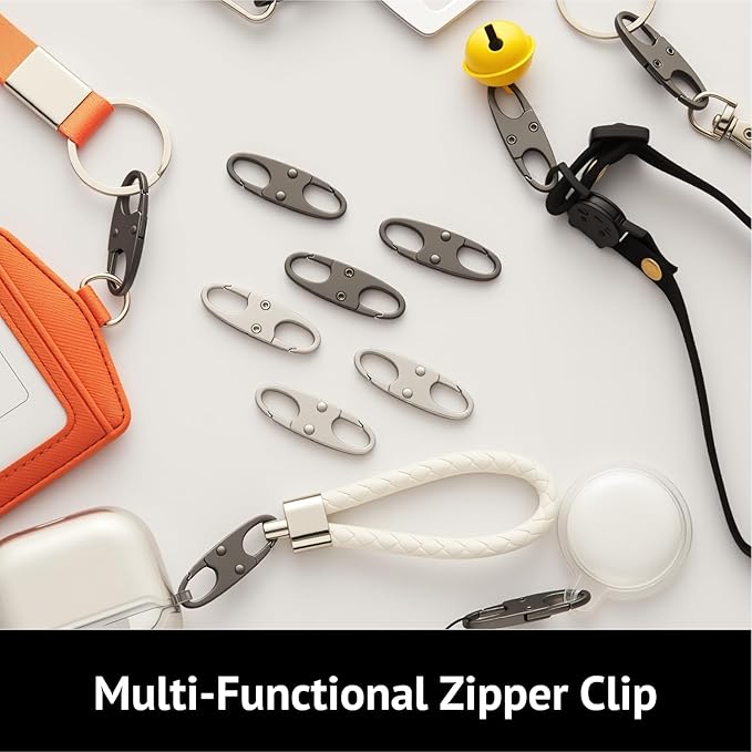 zelin 4pcs Zipper Clips Anti Theft, Airplane Gadgets and Travel Essentials - Image 6