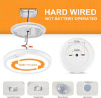 2-Pack Motion Sensor Ceiling Lights Hard-Wired, 9Inch Indoor Motion Activated - Image 5
