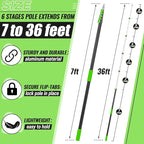 7-36 ft Telescopic Extension Pole - Image 2