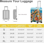 ANNA QUEEN Mediterranean Town Luggage Cover, Coastal City Suitcase Protector - Image 4