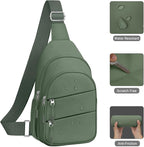 Tuwubi Crossbody Bags for Women, Sling Bag for Men, Small Hiking Backpack Anti - Image 5