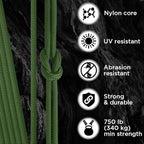 TECEUM 5/32" Paracord Rope 1000 – 1000ft / 200ft / 100ft / 50ft – Tactical - Image 3