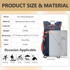 Small Hiking Backpack With Rain-cover, 20L Travel Backpacks - Image 2