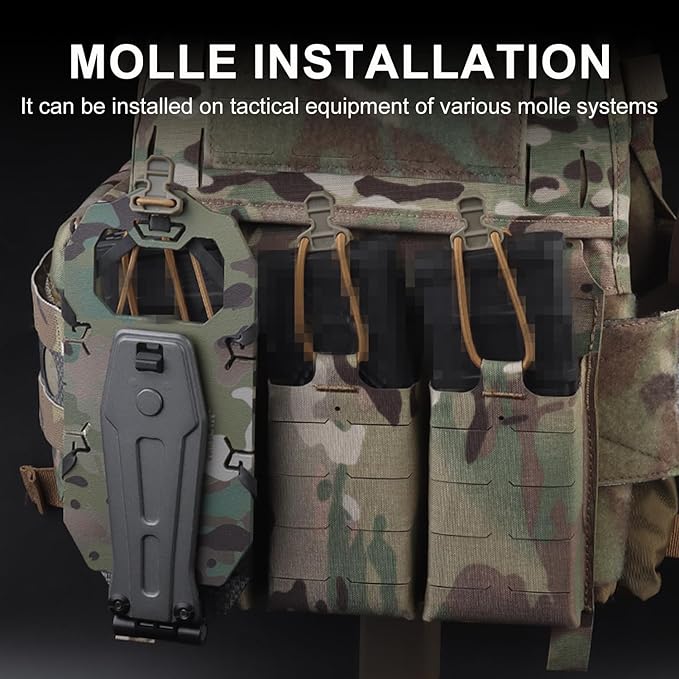 Zhongren 90 Rotating Tactical Plate Carrier Vest Attachments Universal Phone - Image 6