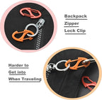 Small Carabiner Clips 1.6 inch Metal Double Sided Spring Gate Snap Hooks - Image 3