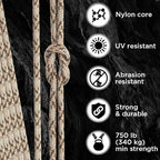 TECEUM 5/32" Paracord Rope 1000 – 1000ft / 200ft / 100ft / 50ft – Tactical - Image 3