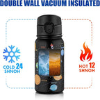 OLDLEY 12oz Kids Water Bottle, Stainless Steel Insulated Water Bottle - Image 6