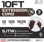 Iron Forge Cable Outdoor Brown Extension Cord 10 ft - Image 2