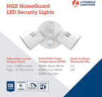 Lithonia Lighting HomeGuard 2-Light LED Outdoor Flood Lights, Outdoor LED Lights - Image 3