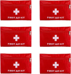 QCWN 6 Pack Empty First Aid Bag Mini Medical Kit Pouch Small Travel Emergency by QCWN