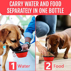 Dog Travel Water Bottle W/Collapsible Bowls - Image 4