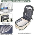 coofay Large Travel Backpack For Women Men Airline Approved Carry On Backpack - Image 5