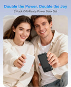 2-Pack Portable Charger, 10000mAh 22.5W Compact USB C Power Bank Fast Charging - Image 8