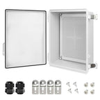 LeMotech Electrical Box, IP67 Waterproof Hinged Cover Stainless Steel Latch by LeMotech