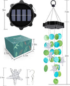 Toodour Solar Wind Chimes for Outside, Shells Light Gifts for Mom Grandma Women - Image 7