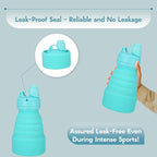 Collapsible Water Bottles 17oz, Odorless BPA-Free Silicone, Leak-Proof Foldable - Image 4
