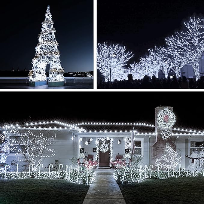 suddus 66ft 200 LED Outdoor String Lights, Led Twinkle Lights - Image 3