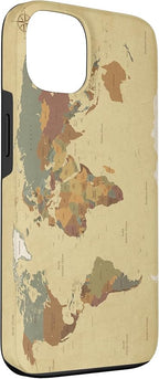 Globe Map Smartphone Cell Cover Gift World Map Pattern Phone Case - Image 3