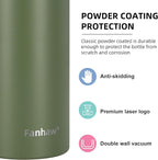 Fanhaw 24 oz Insulated Stainless Steel Water Bottle - Image 4