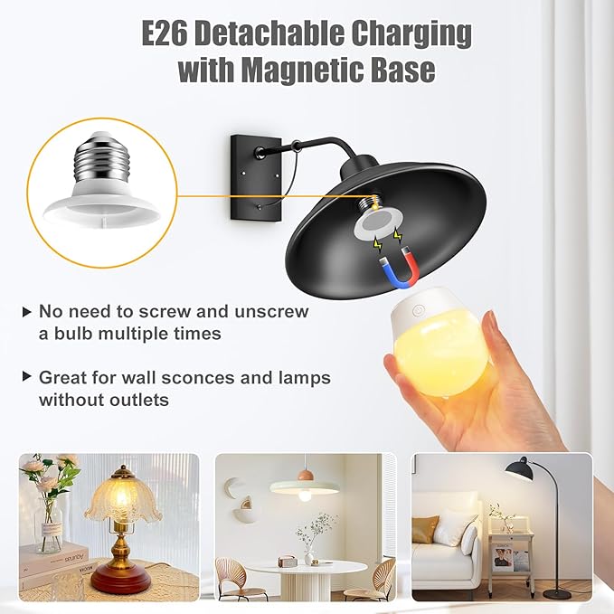 Brightown E26 Rechargeable Light Bulb - Image 6