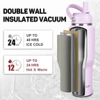 ABOTOCUP 32oz Insulated Water Bottle, Fit in Any Car Cup Holder, Water Bottle - Image 3