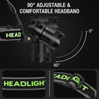 3Pack Rechargeable Headlamp Super Bright, 99000 Lumens LED Head Lamp - Image 6