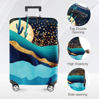 ANNA QUEEN Boho Night Desert Travel Luggage Cover -Stretchable Airplane - Image 2