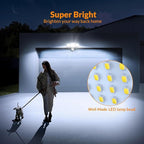 LEPOWER 1600LM LED Solar Security Lights Motion Outdoor, 5500K White Light - Image 3