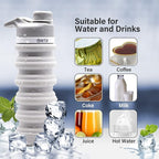 ONTA Collapsible BPA Free Silicone Water Bottle, 20oz - Image 5