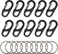 SWATOM Small Mini Carabiner Clip Tiny Spring Snap Hook Keychains Micro by SWATOM