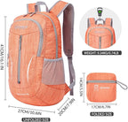 ZOMAKE 25L Ultra Lightweight Packable Backpack, Foldable Hiking Backpacks Water - Image 2