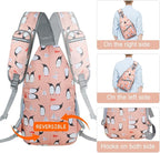 ZOMAKE Sling Bag, Penguin Pink, 5 Separate Compartments, Anti-Theft, Adjustable - Image 5