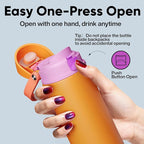 Insulated Water Bottle with Straw - Image 5