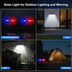 Aolyty Solar Lights Outdoor, 3 Work Modes Solar Strobe Lights Waterproof - Image 3