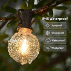 100ft 2-Pack Outdoor String Lights, Dimmable G40 LED String Lights - Image 4