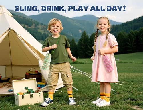18 oz Kids Insulated Water Bottle: Glow-in-the-Dark, 2-in-1 Straw Spout Lid - Image 2