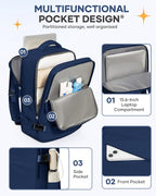 coofay Travel Backpack Carry On Backpack Personal Item Travel Bag Mochila De - Image 5