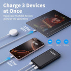2 Pack Portable Charger, Slimmer 10000mAh Power Bank, USB C in&Out Fast - Image 4