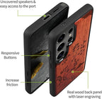 Carveit Magnetic Wooden Case for Samsung Galaxy S26 Ultra Case 2026, TPU - Image 6