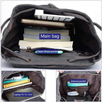 AUGUR High Capacity Canvas Vintage Backpack - Image 4