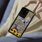 for Samsung Galaxy S20 Ultra Case, Cute Little Elephant Sunflower White Line - Image 7