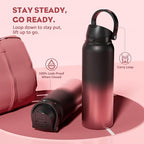 POWCAN 40 oz Stainless Steel Water Bottle: 2-in-1 Push-Button Spout & - Image 4