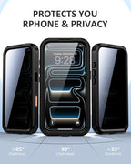 Lanhiem Magnetic for iPhone 17 Pro Case, Built-in Privacy Screen Protector - Image 2