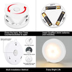 Mlambert 4 Pack Motion Sensor LED Night Light, Cordless Battery-Powered - Image 3